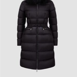 Moncler Boedic black Shearling Puffer NWT Size 1